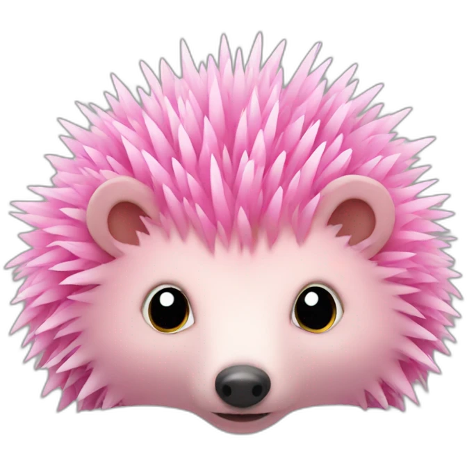 pink hedgehog emoji