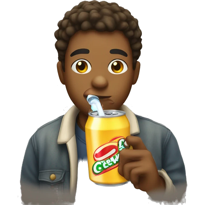 og dweeb drinking a soda emoji