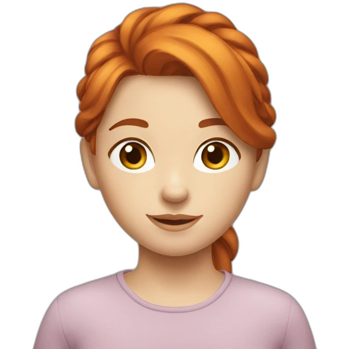 jeune fille rousse emoji