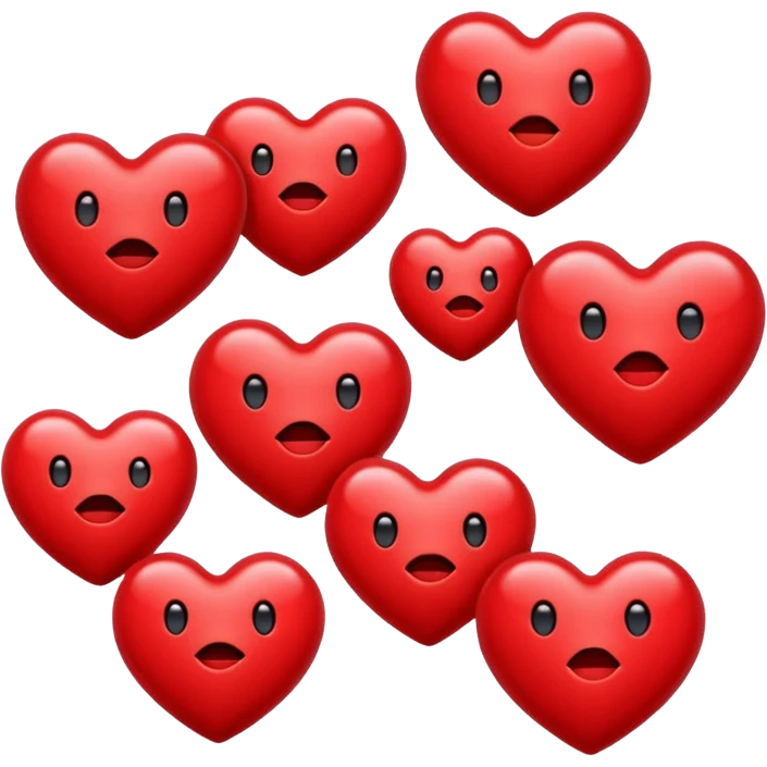 Heart shaped kiss emojis emoji