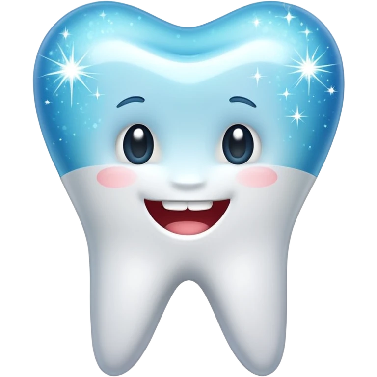 tooth with a sparkle emoji