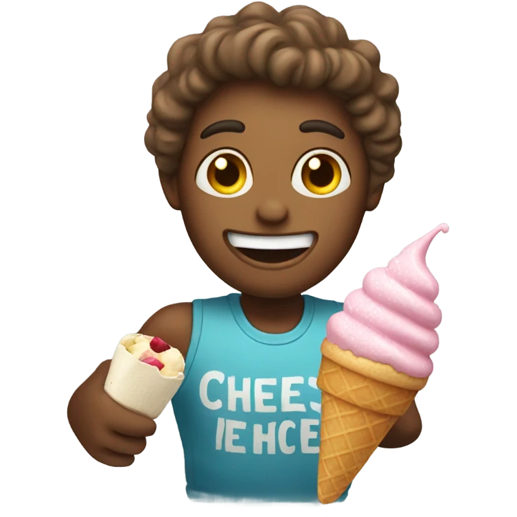 Cheers with ice cream  emoji
