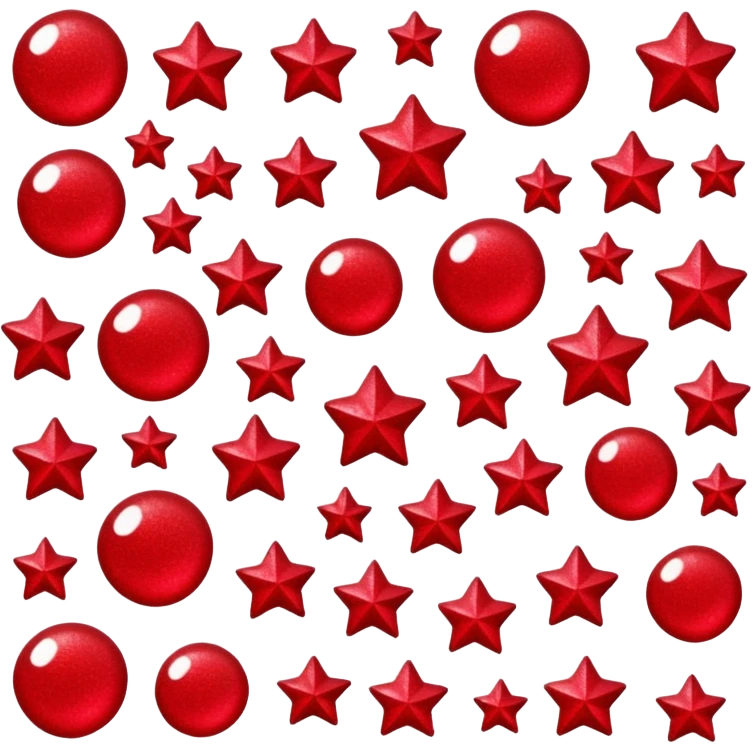 red glitter army emoji