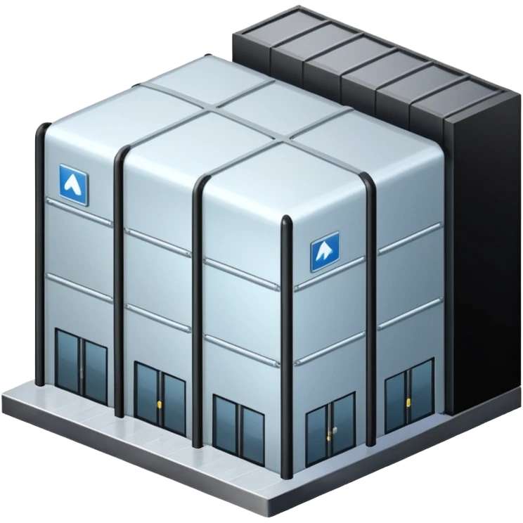 ambient and refirigeration warehouse at an angle cold emoji