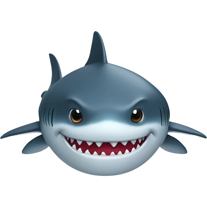 Shark with human lips emoji