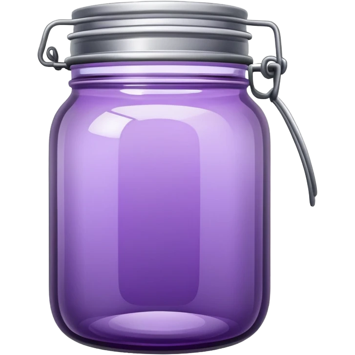 Purple tinted Canning jar emoji