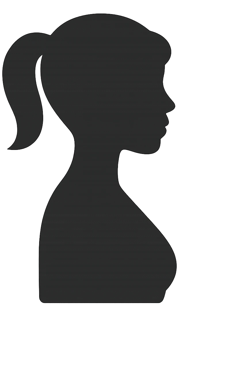 EMOJI STILE IPHONE DI UNA SILHOUETTE FEMMINILE PERFETTA emoji