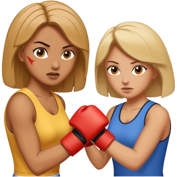 Woman punching other woman  emoji