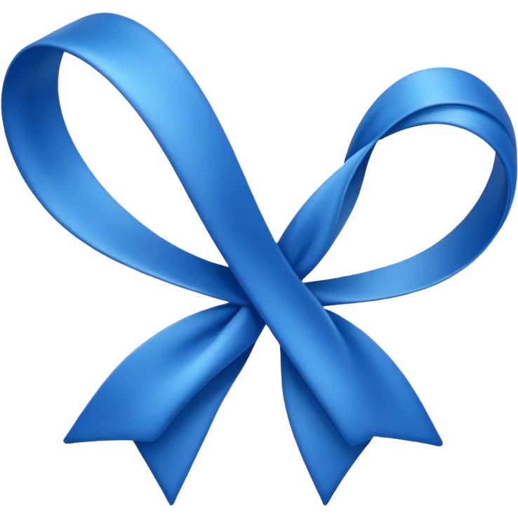 Blue ruban emoji