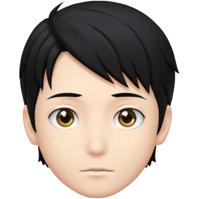 Anime boy head emoji