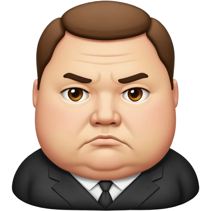 photorealistic fat official emoji