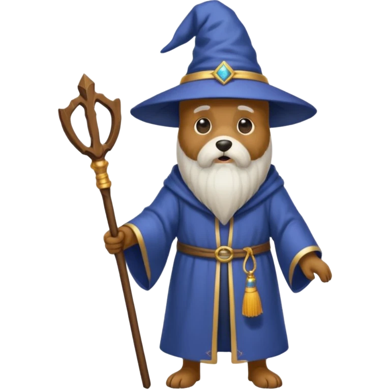Dog wizard emoji