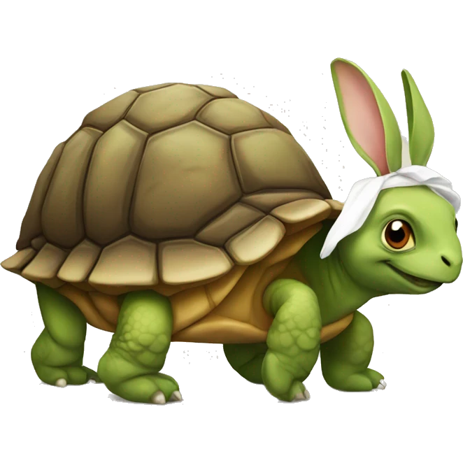 tortoise + rabbit  emoji