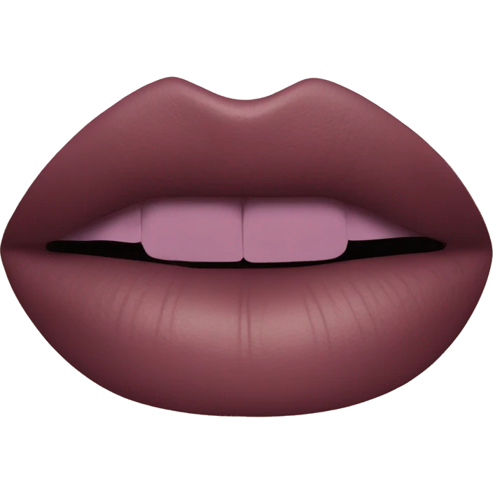 Lipstick mauve color emoji
