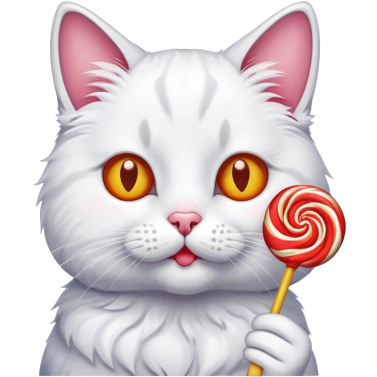 Cat with lolipop emoji