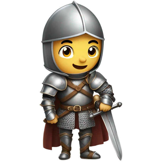 young medieval knights emoji