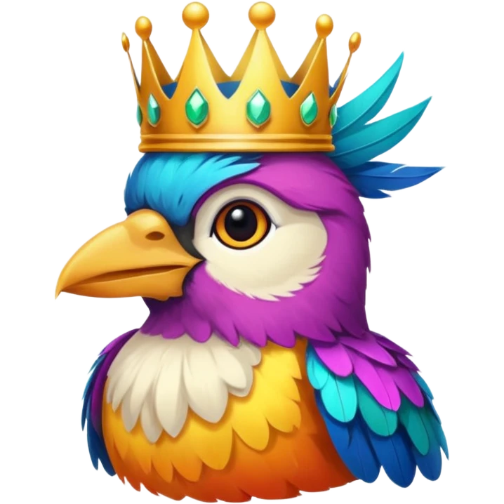 bird with crown  emoji