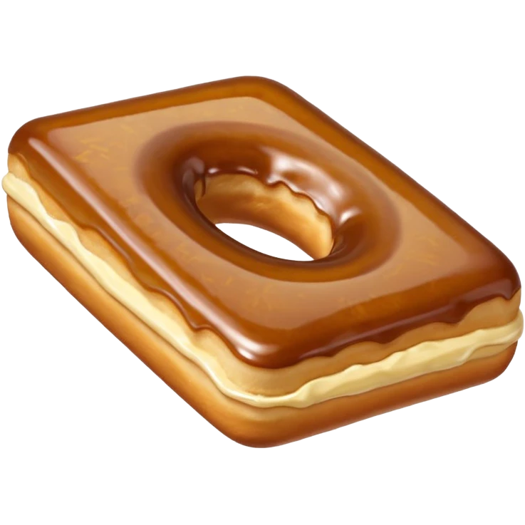 maple bar rectangular donut emoji