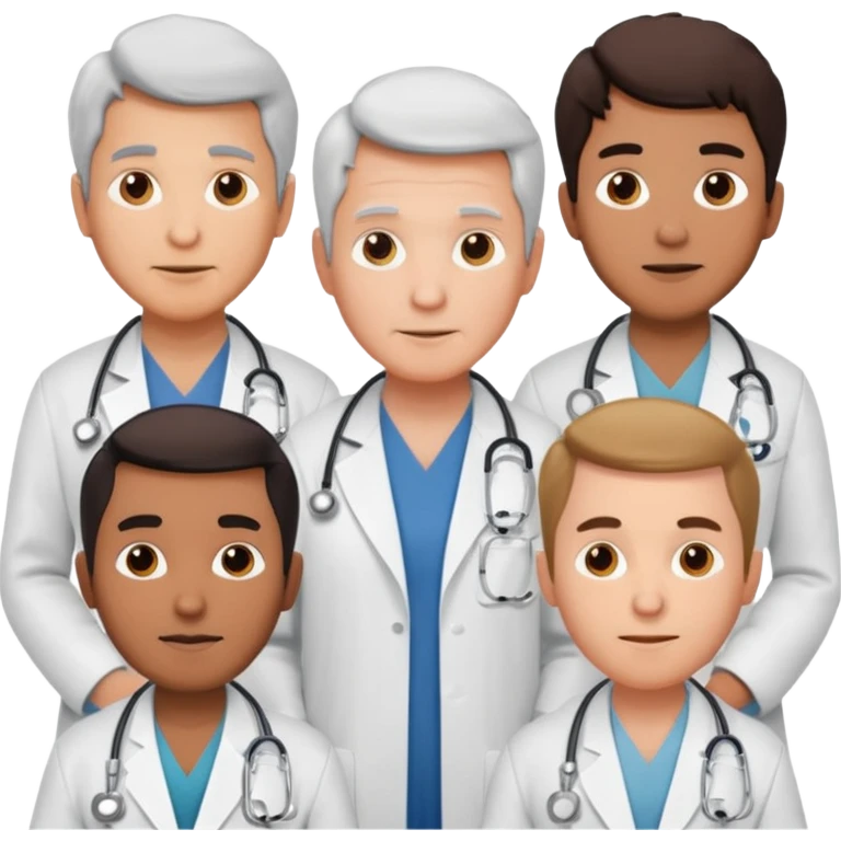 5 doctor staff all men make the differ in age emoji