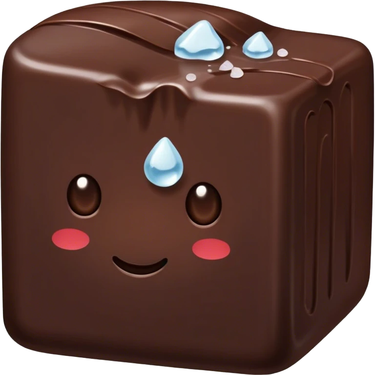 dark chocolate with sea salt emoji