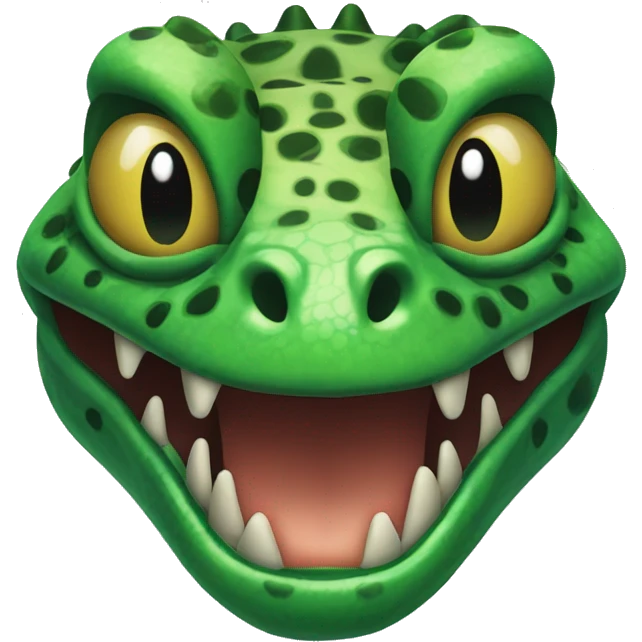 Green Gila Monster Face emoji