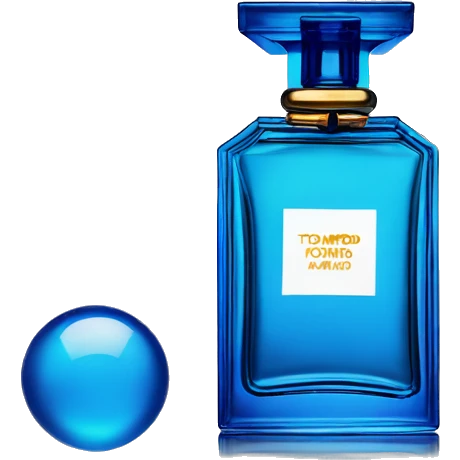 tom ford amalfi azure perfume squared bottle emoji  emoji