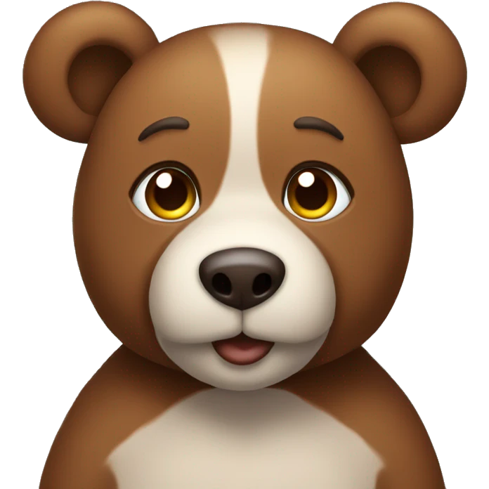Brown teddy emoji