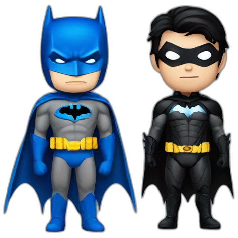 batman with nightwing emoji
