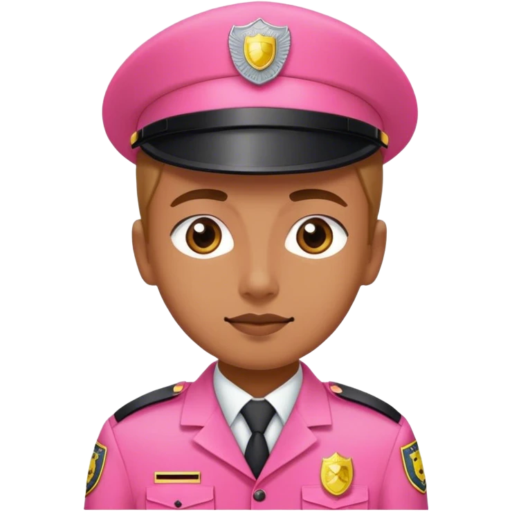 Pink security guard emoji
