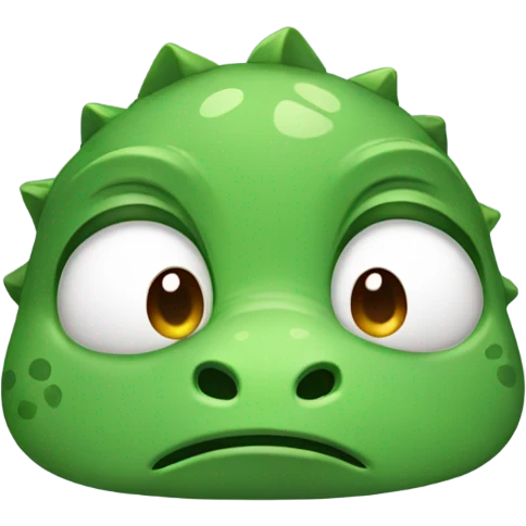 Crying dinosaur emoji