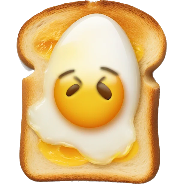 Egg on toast emoji