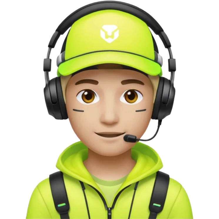 Neon Visor Gamer emoji