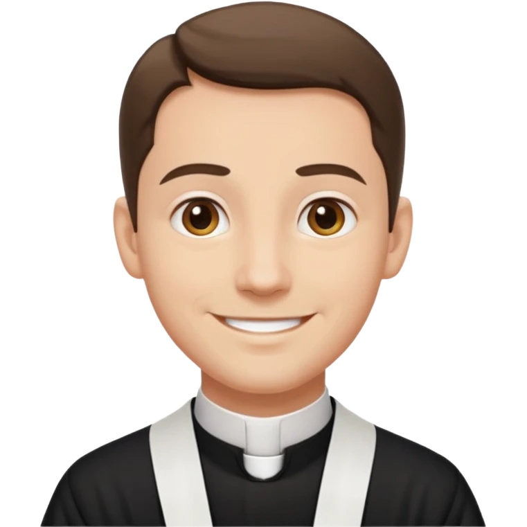 The priest who presides over the wedding emoji