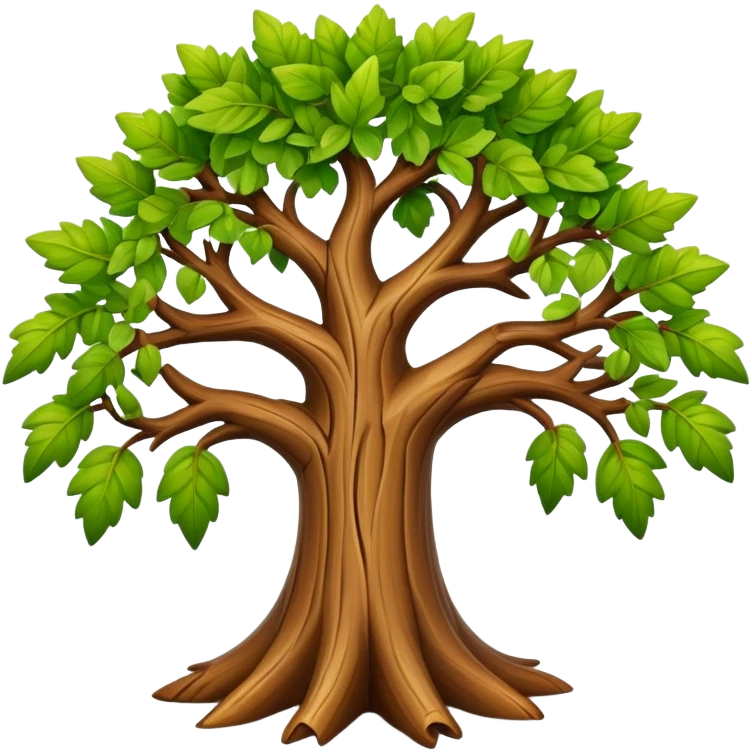 generate realistic detailed ale tree in 3d style emoji