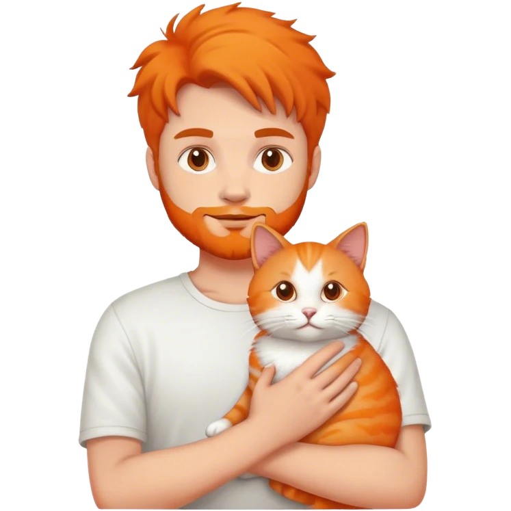 MAN AND CAT  emoji