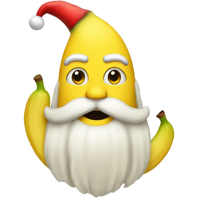 Santa banan emoji