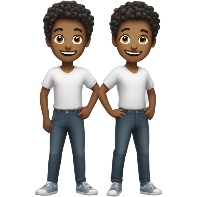 Happy twin guys emoji