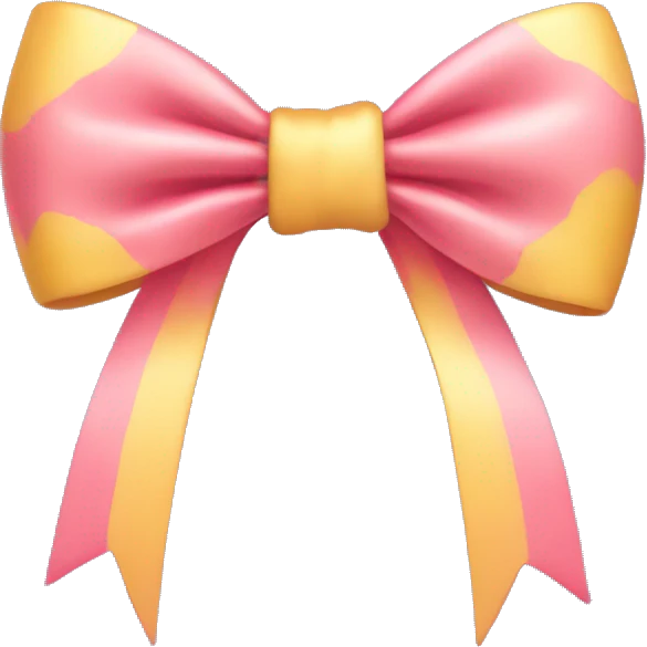 Coquette bow emoji