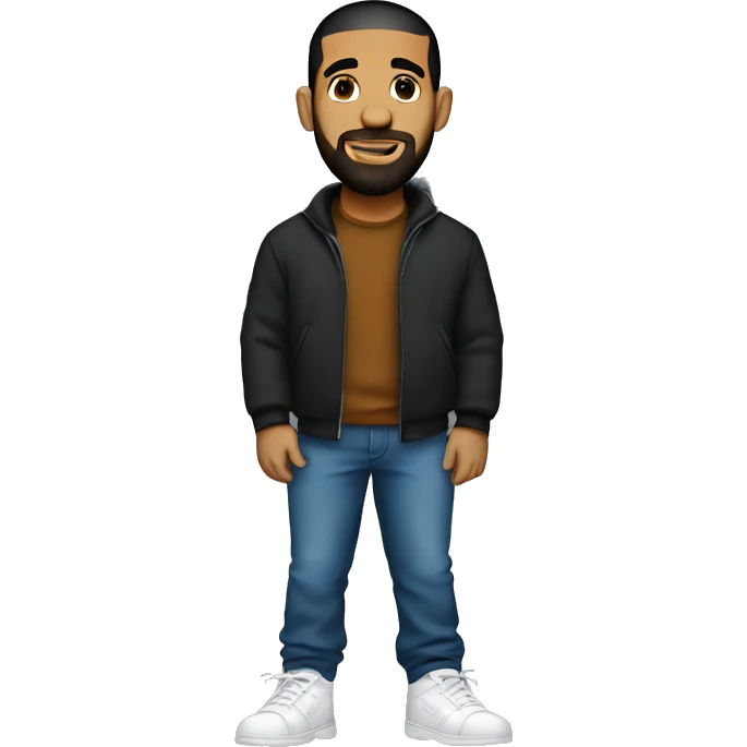 Drake with big feet emoji