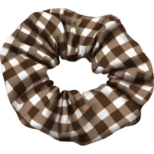 brown-white-plaid-scrunchie emoji