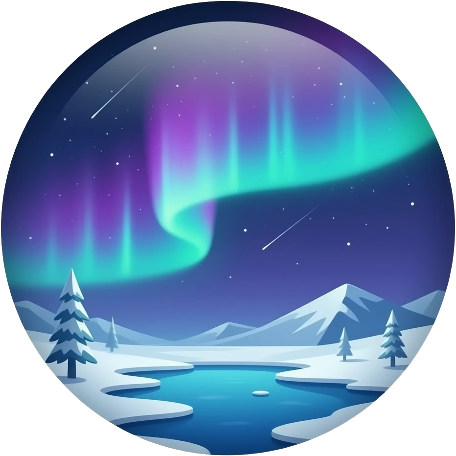 Aurora beautiful colourful emoji for discord emoji