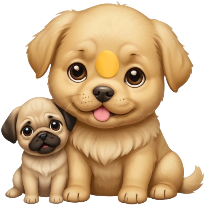 young and old dogs emoji