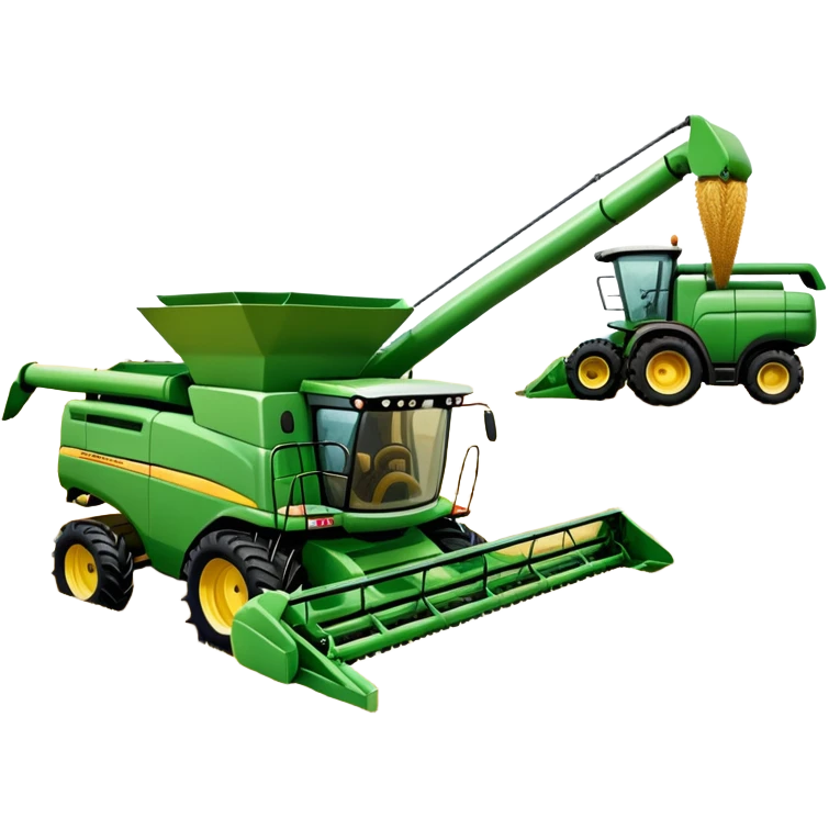 An icon featuring a wheat field, a combine harvester, fertilizer formulas, and plant cells, symbolizing agronomy. The design includes farming tools and crops, representing agricultural science, crop production, and plant biology. Transparent background highlights sustainable farming and growth. emoji