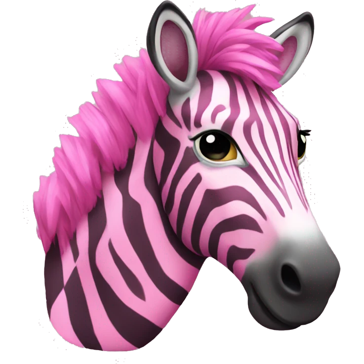 pink zebra emoji