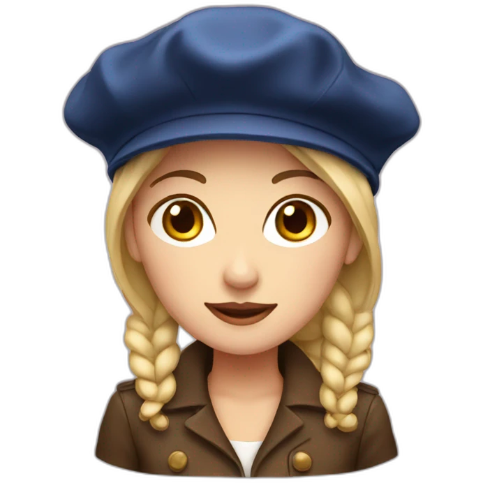french lady wearing a beret emoji