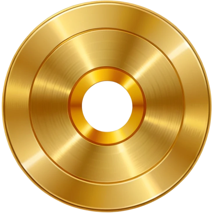 gold CD with a scratch emoji
