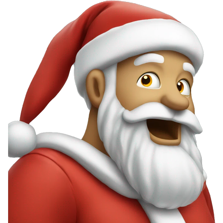 Santa smacking his head emoji
