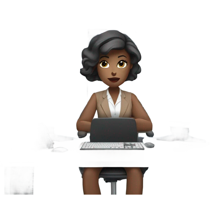 Woman is trading at stock market  emoji