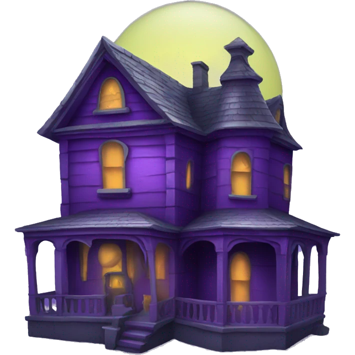 haunted-house purple emoji