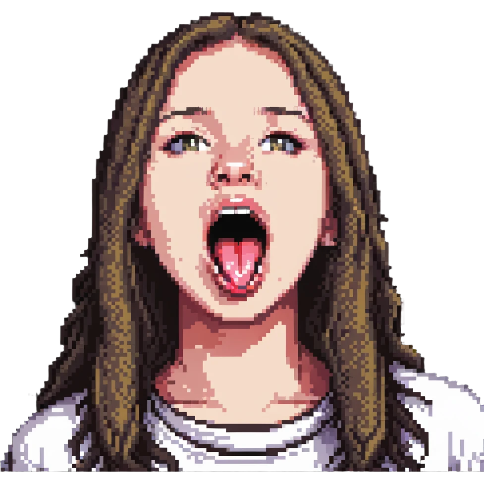 teen girl sticking out her tongue emoji